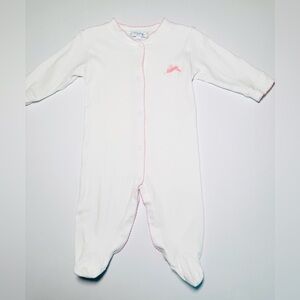Nellapima Baby Girl White Bunny Footie Size 3-6M